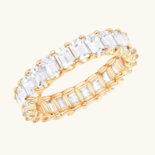 Cubic Ring Gold