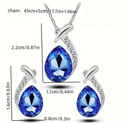 Classic Mermaid Elegance Jewelry Set | White Gold