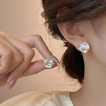 Pearl Flower Earrings